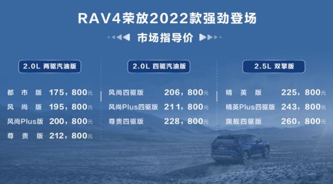 RAV4荣放2022款，以全能实力，助你畅享人生征途