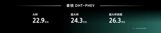 智能DHT串并联技术+高阶智能驾驶辅助，拿铁DHT-PHEV济南上市综合补贴后22.9-26.3万元